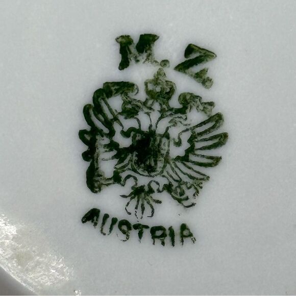 Vintage Moravia Porcelain Manufactory Plate | Austrian Porcelain - Picture 5 of 6